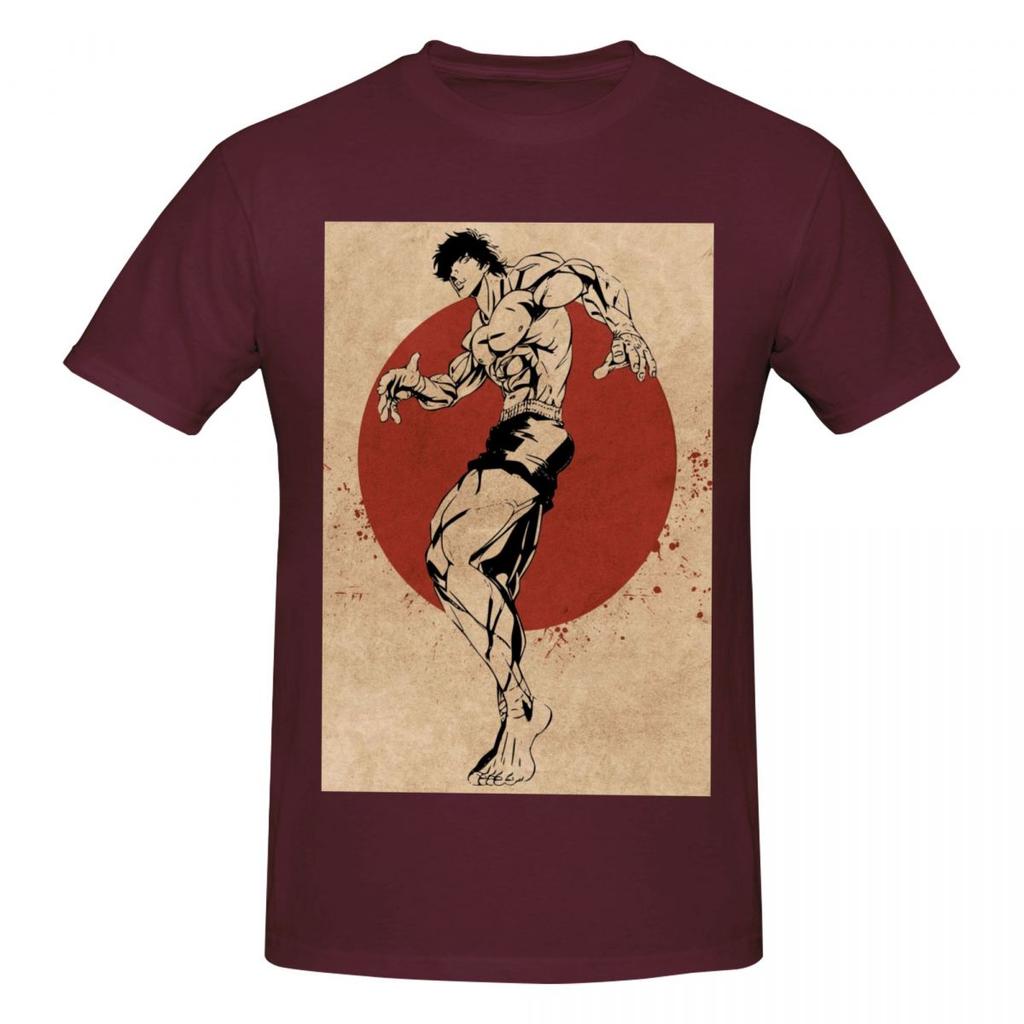 The Grappler Baki Hanma Retro T Shirts Graphic Y2k Anime Crewneck Unisex Wounisex T Shirt Clothes