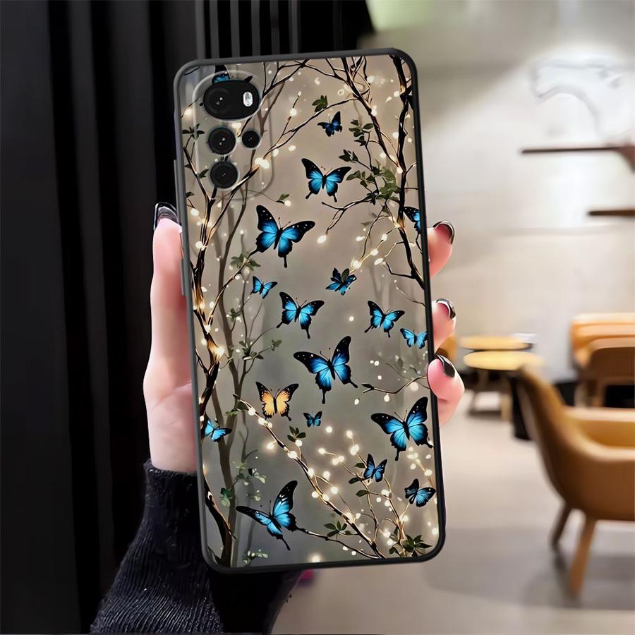 

Case for Motorola Moto G52 G71 G53 G30 G51 G73 G32 Edge 20 Pro 30 Lite G22 Edge40 G50 G60s Phone Cover Cartoon Butterfly Pattern Motorola Edge 30 Neo