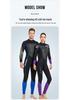 3MM Thick Full-Body Wetsuit: Warm Long Sleeve Diving, Snorkeling, Swimming, Surfing Suit.