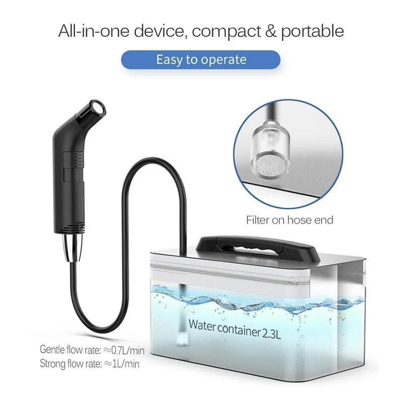 Portable Electric Bidet Fits Bottles for Personal Cleaning Shattaf Rechargeable Travel Camping Summer Cooling Bidet Shower Jet Sprayer Muslim Bidet