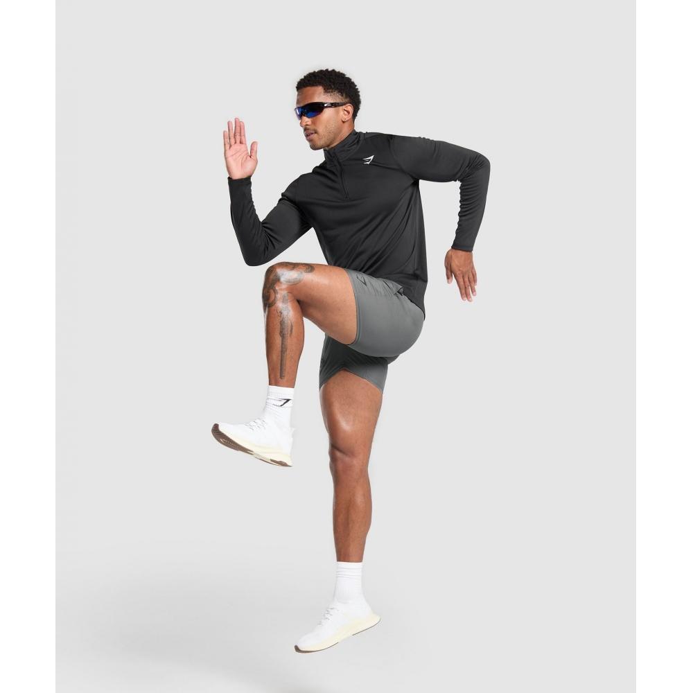 Gymshark Running Dept. 5  Shorts Pitch Grey A2b2j Gb7q