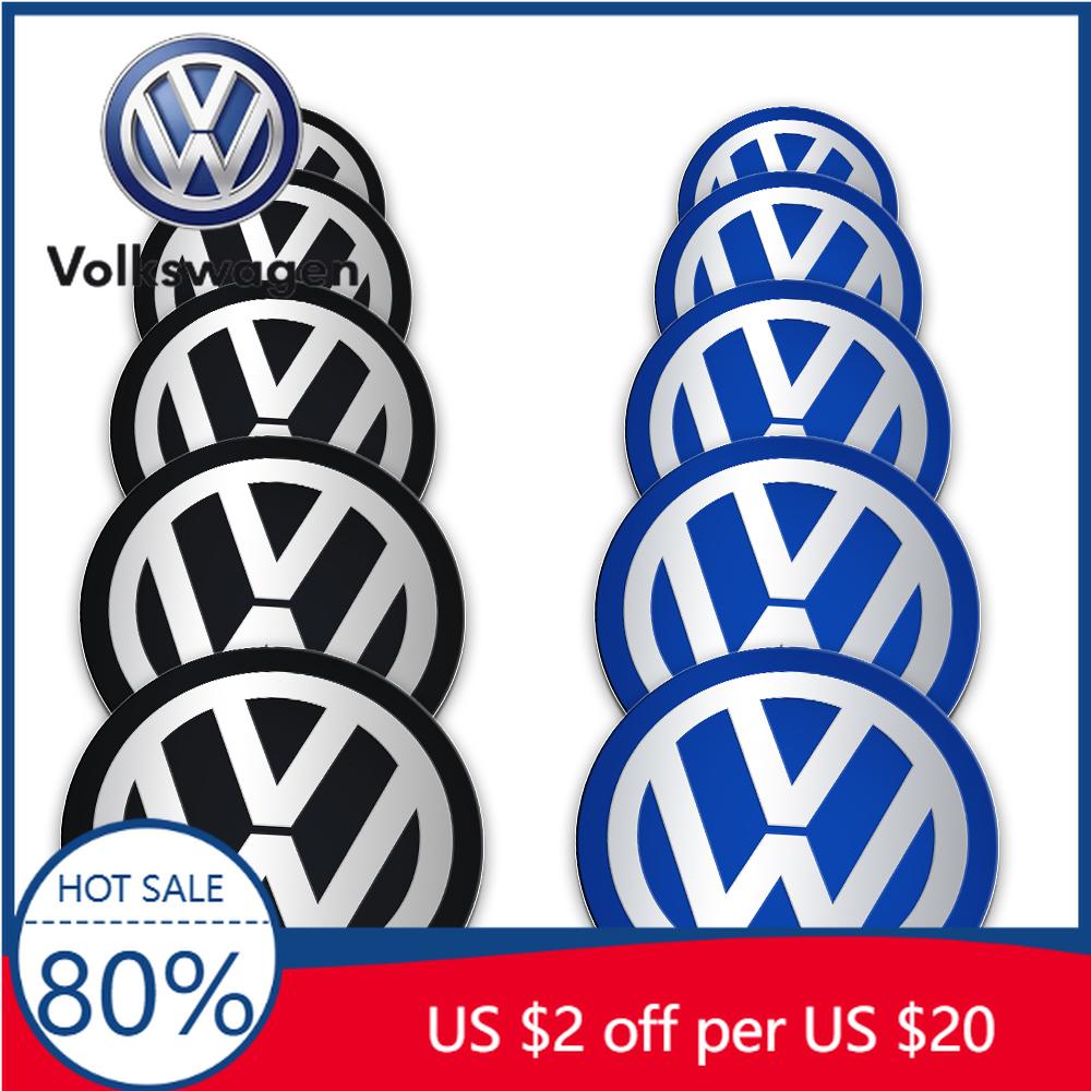 Für VW Volkswagen Jetta MK5 Golf 4 Stück Für Volkswagen VW 70mm 80mm 90mm 100mm 120mm Auto Emblem Radnabendeckel Abzeichen Aufkleber