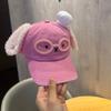 Korean Version of the New Parent-child Cartoon Bear Letter Soft Brim Cap Spring and Autumn Shopping Travel New Baseball Cap