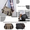 Vintage Crossbody Bags For Men Large Capacity Crossbody Bags Water Resistant Messenger Handbags Adjustable Strap for School Work