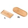 Wooden Pallet Rectangular Base Water Tray Basin Support Round Small Chassis Basin Pad Waterproof Bamboo Tray