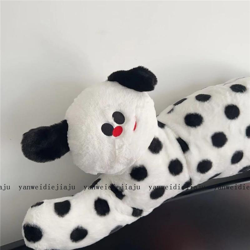 Cartoon Polka Dot Cat Long Plush Cushion For Bedroom Sofa Gift Girls For