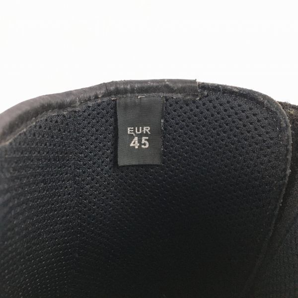 FORMA Leder Fahr- Offroad Motorradstiefel Größe 45 (Ca.. 29.029.5cm) Schwarz mit Protektor Fahrrad/Stiefel(GEBRAUCHT)