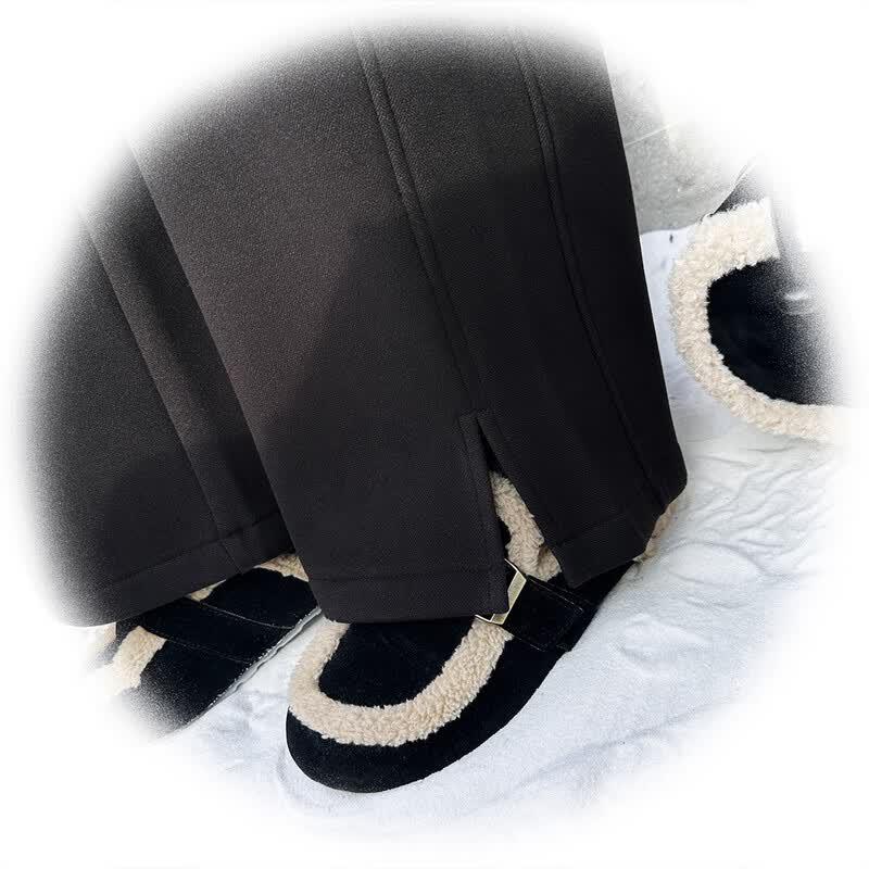 Women's Velvet-Lined Thickened High-Waist Casual Pants
