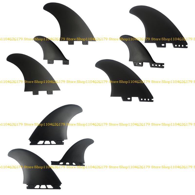A1A2 3Pcs Surfs Fin Set Replacement High Performances Surfboards Thruster Fin PVC Reinforced Surfs Fin Easy Installation