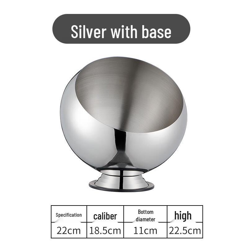 Mingjiang Chubang Stainless Steel Oblique Serving Bowl with Lid 22cm