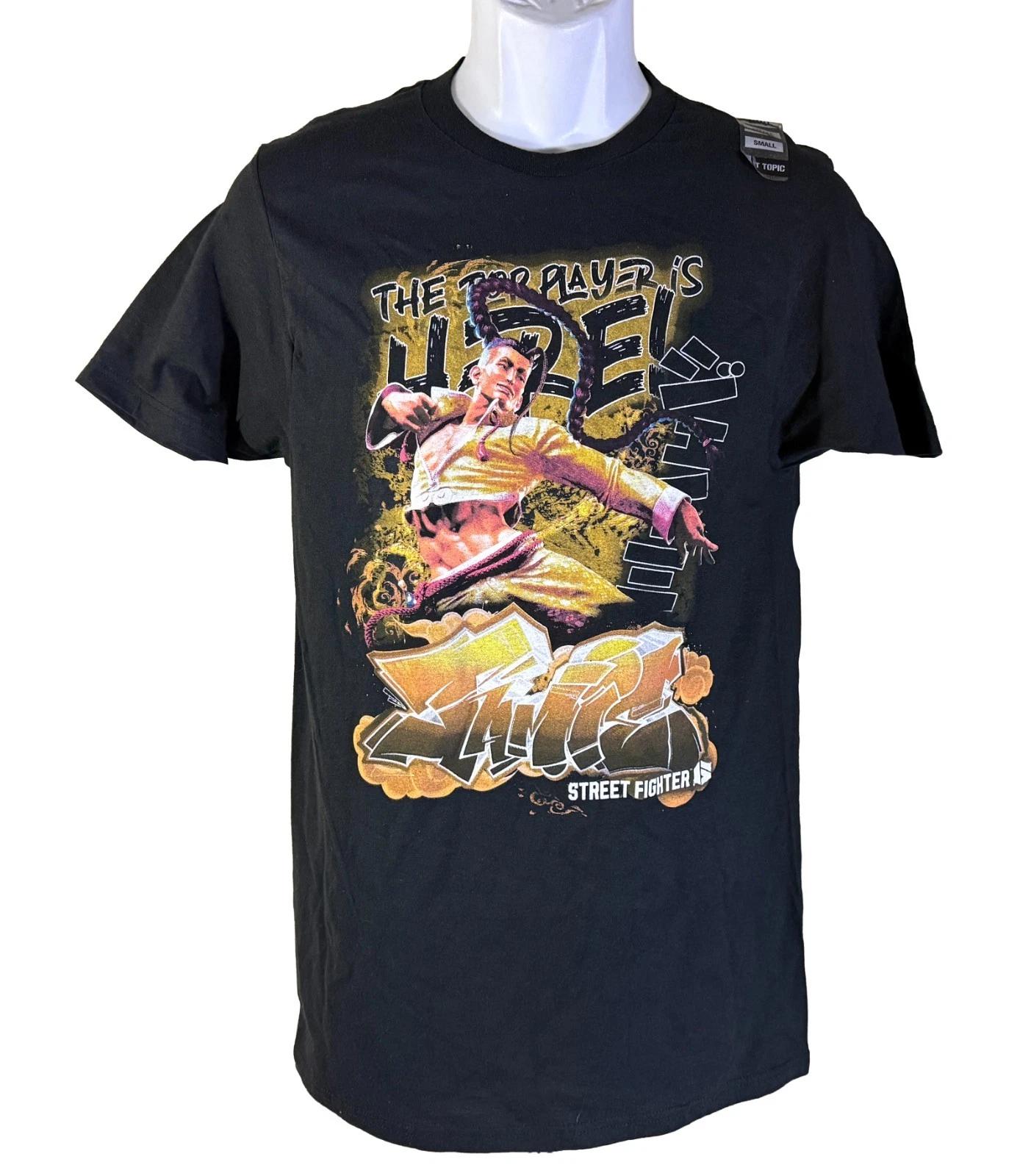 Street Fighter 6 Jamie Street Art T-Shirt Black Small NWT L