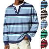 Men's Button,Down Collar Long,Sleeve Ribbed Knit Pullover