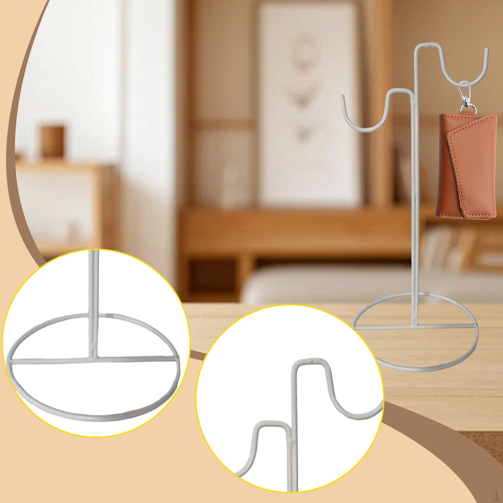 

Стенд для демонстрации сумок, Сумка из углеродистой стали, Многофункциональный, Стойка-держатель для кошельков для белый