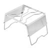 Mini Barbecue Grill Stainless Steel Foldable Camping Grill Grate with Wind Screen for Garden