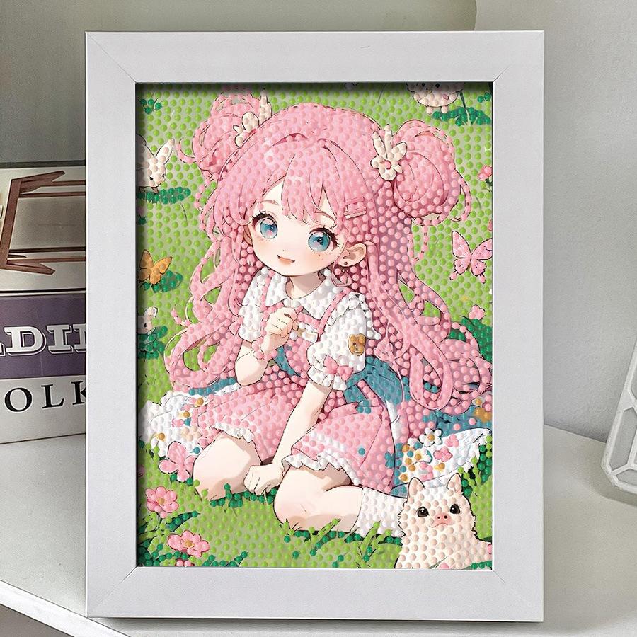 Diy Diamond Sticker Cartoon Princess Cute Girl Girl Wind Give Friends And Girlfriends Handmade Gifts