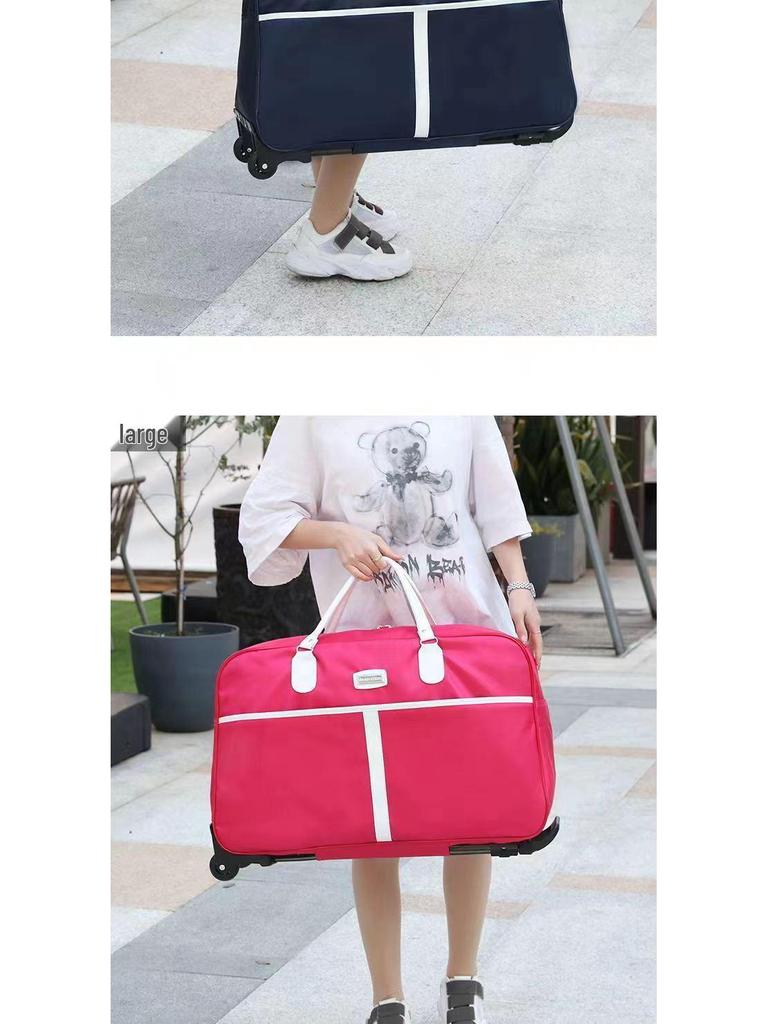 Women's Large Capacity Lightweight Trolley Travel Handbag