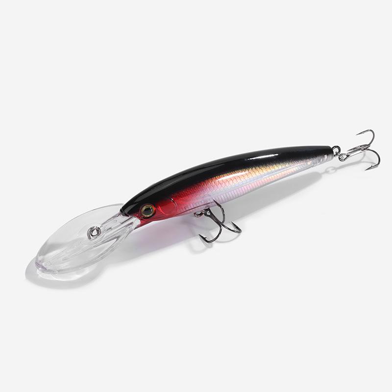 Wén Yáo Large Deep-Dive Minnow Fishing Lure, 70g/155mm, Silver Carp & Mackerel Bait with Hook