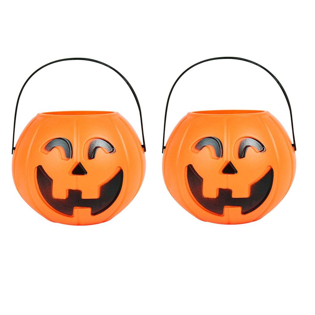 Holder DIY Portable Trick Or Treat Bags Halloween Decor Candy Boxes Pumpkin Bucket Pumpkin Lamp