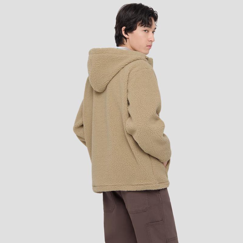 Gap Unisex Faux Fleece Embroidered Logo Zip Hoodie