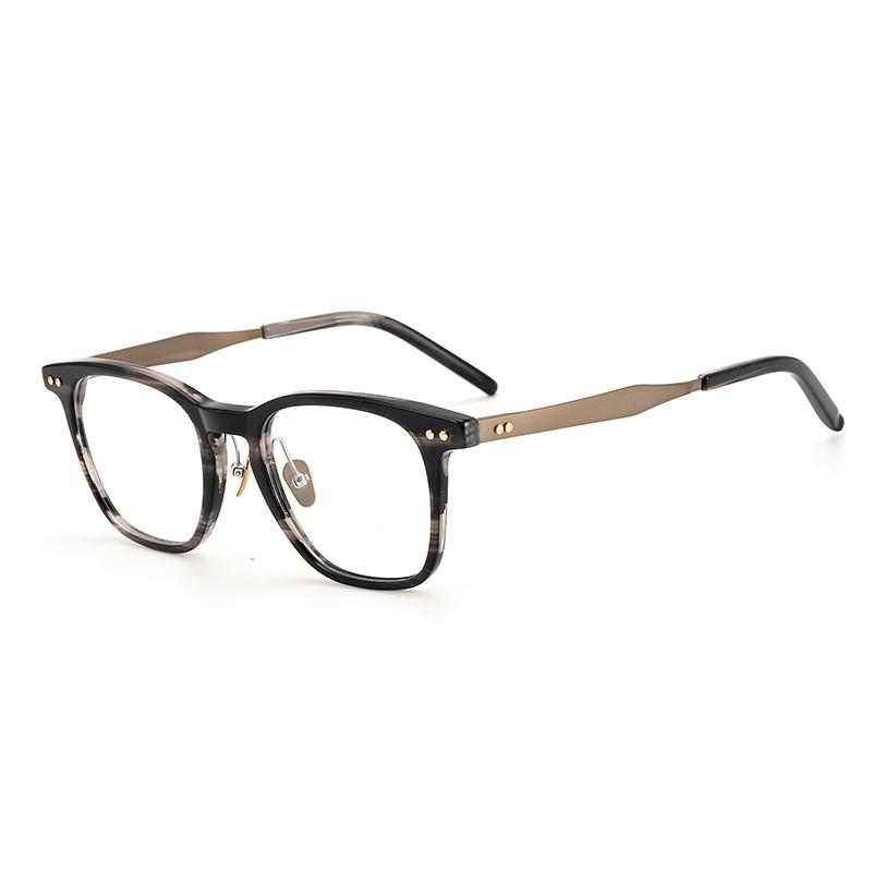 Men Glasses Frame Women High Quality Square Titanium Glasses Frame Anti-blue Light Acetate Eyeglasses Frames