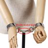 Heavy Metal Handcuffs Wrist Ankle Cuffs Locking Restraint Posturte Slave Bondage  Sex Toys for Couple Erotic Toys Man Woman