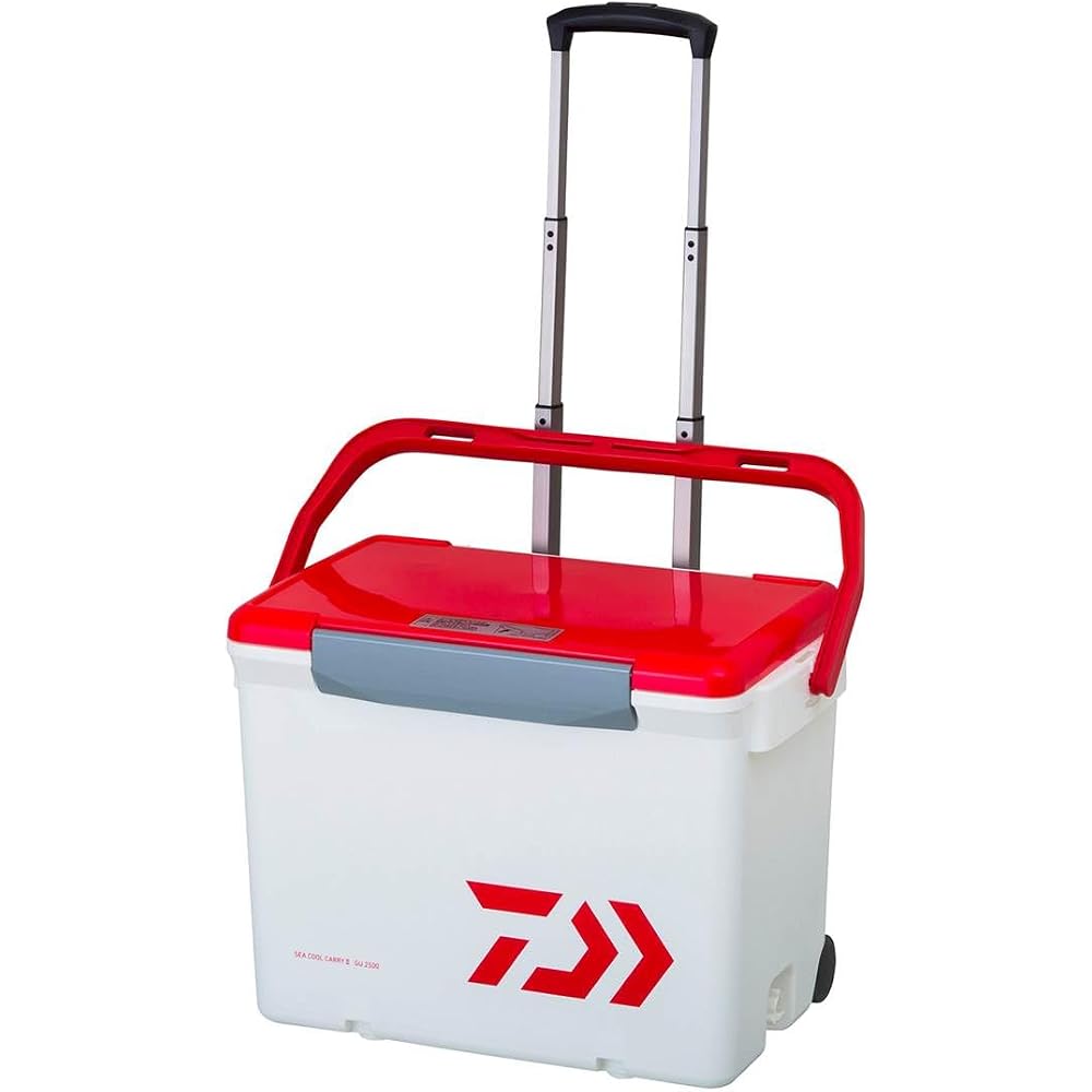Daiwa Seacool Carry 2 GU2500 Fishing Cooler Box 25L White Red