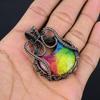 Rainbow Solar Quartz 999 Copper Wire Wrapped Pendant, Handmade Gemstone Pendant Jewelry, Gifts For Wife Brand New Pendant