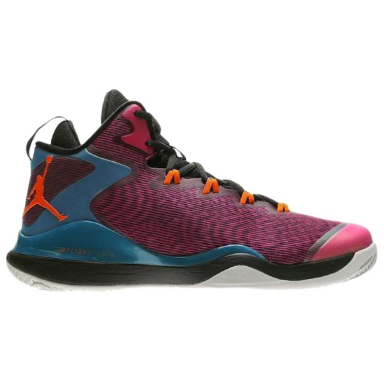 Jordan Super.Fly 3 Slip Resistant Abrasion Resistant Mid Top Basketball Shoes Unisex Pink Black 684933-625