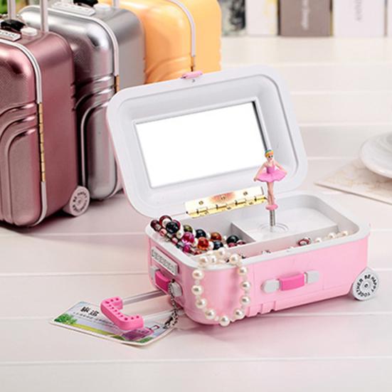 Valigia per bagagli, design a orologeria, scatola musicale, custodia regalo di compleanno