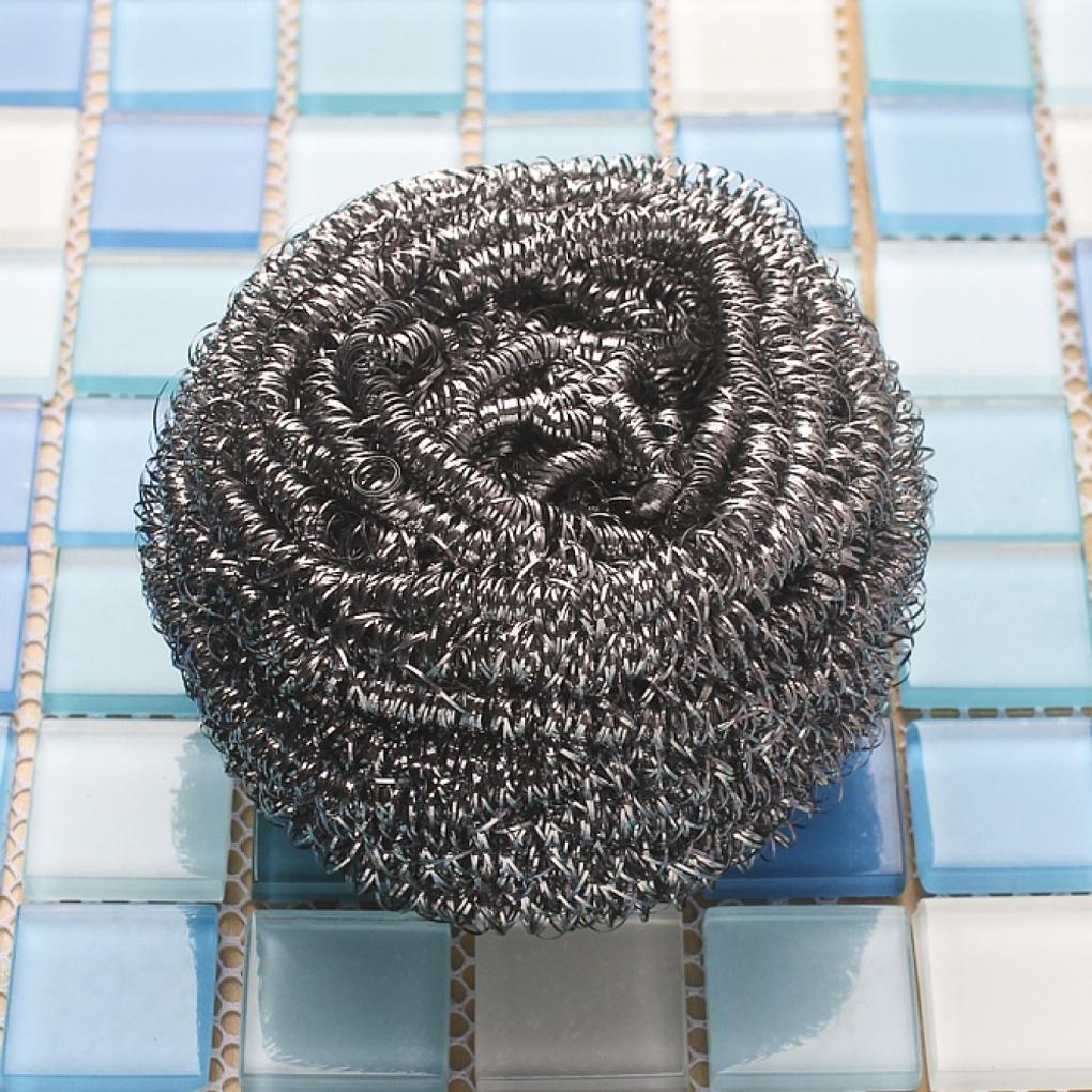Köksskrubb i rostfritt stål (9x9cm) stålskrubb