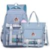 2Pcs/set Anime One Piece Large Capacity Handbag for Teenager Student Children Girl Boy Back To School Washable Versatile Crossbody Shoulder Bag
