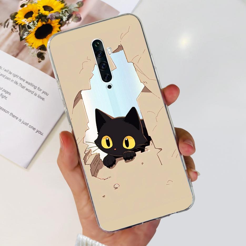 For Oppo Reno 2 2F 2Z Case Luxury Painted Cover Clear Silicone Phone Case For Oppo Reno2 F Reno 2Z Reno2 Reno2F Reno2Z Soft Bags
