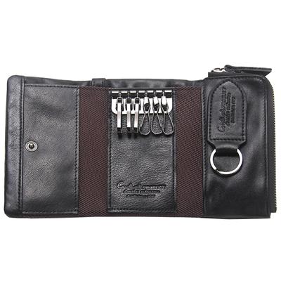 Wisdom Wolf Key Case, Genuine Leather, Men's, Women's, Card Key Case, Includes Card Slots,