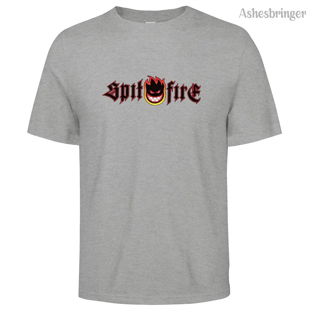 

Мужская хлопковая футболка Spitfire Man с круглым вырезом, повседневная, уличный стиль, модная, дышащая, для мужчин и женщин 4XL