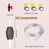 Multifunctional Liquid Vacuum Cleaner Hand Pump, Petrol Transfer Pump, Fuel Pump with Metal Hose Clamp, Leakproof for Oil, Water