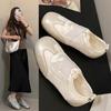 Nischen-Freizeitschuhe mit weicher Sohle für moralisches Training, Damen 2025 Herbst, neue Mode, vielseitig, bequem, leicht, mit Gummizug, Sportschuhe