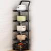 Yingbai Modern Black 2-Tier Kitchen Storage Rack