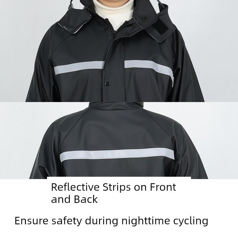 Raincoat and Rain Pants Split Set for Cycling, Outdoor Heavy Rain Protection Raincoat Set, Full-Body Motorcycle Delivery Raincoat