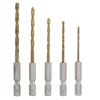 Takagi Earth Man Titanium Coated Ironwork Drill Hexagonal Shaft Set of 5