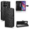 For TCL K33 5G/K32 5G Wallet Case Dot Pattern Imprint PU Leather Phone Cover with Wrist Strap