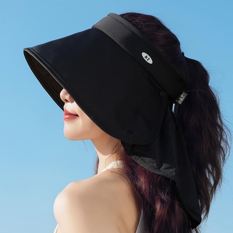 Summer eaves sun protection hat women's outdoor shawl bucket hat neck protection sun hat UV protection cycling sun hat