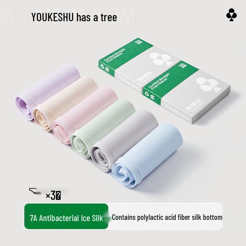 Youkeshu Women's 7A Antibacterial Seamless Briefs