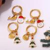 18K Gold Plated DIY Lebkuchenmann Ohrringe - Festliche Weihnachts Kollektion