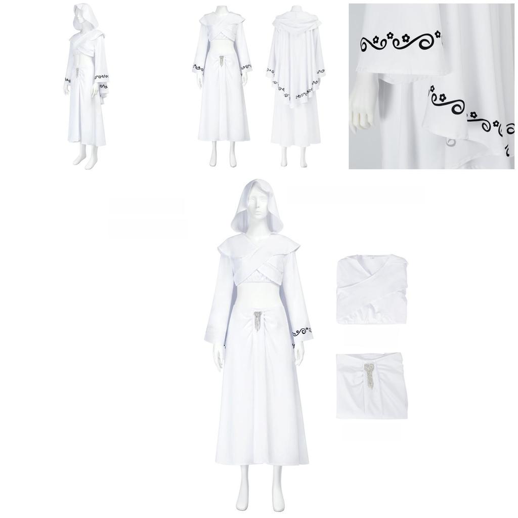 Star Wars Amida Queen Padme Cosplay Costume With Polyester Fabric For Halloween And Stage Performances