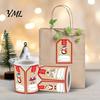 Christmas Tree Snowman Elk Decals 250PCS/Roll Tags, Self Adhesive Labels with Writing Surface, Holiday Decorative Stickers Seasonal Packaging