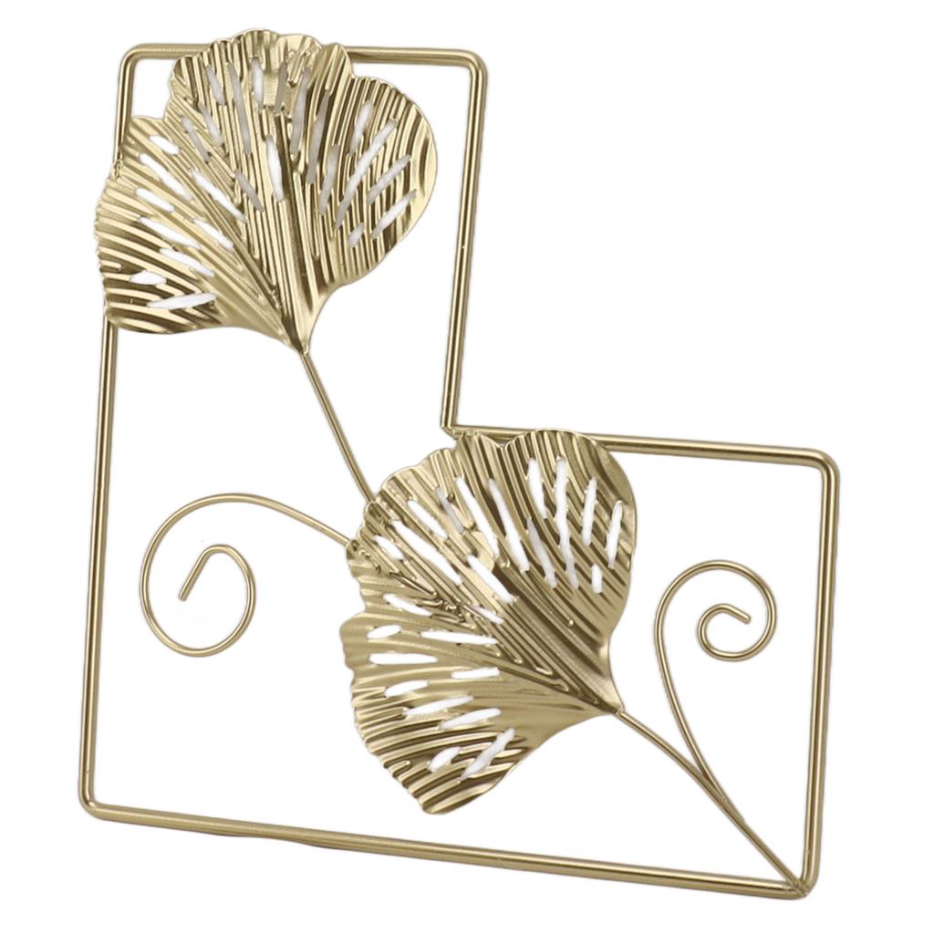 Gold Leaf Metal Wall Decor Iron Wall Decoration Nordic Wall Hanging Decor for Living Room Bedroom