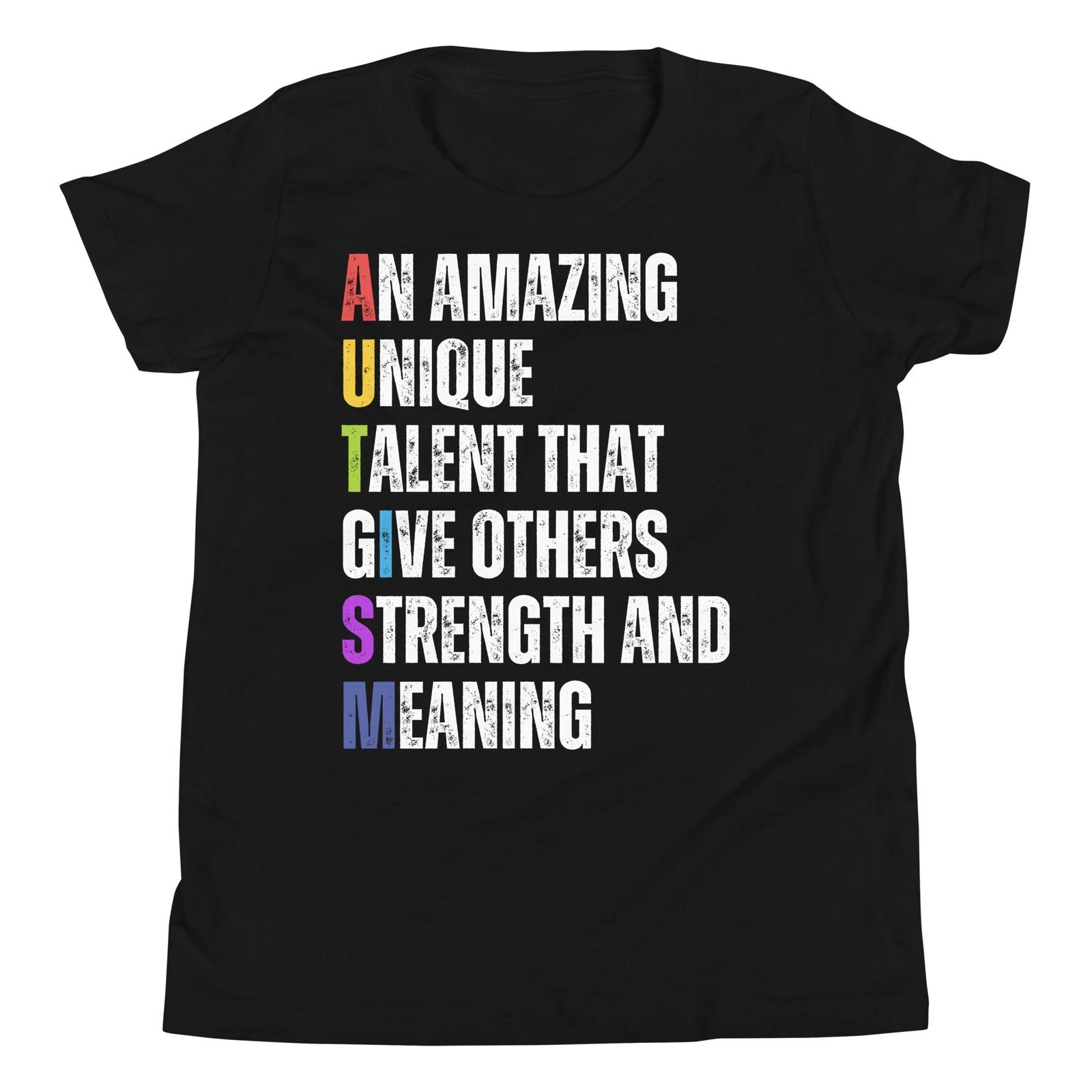 Autism Definition Autism Awareness Month Support Inspiraton Youth T-Shirt 110