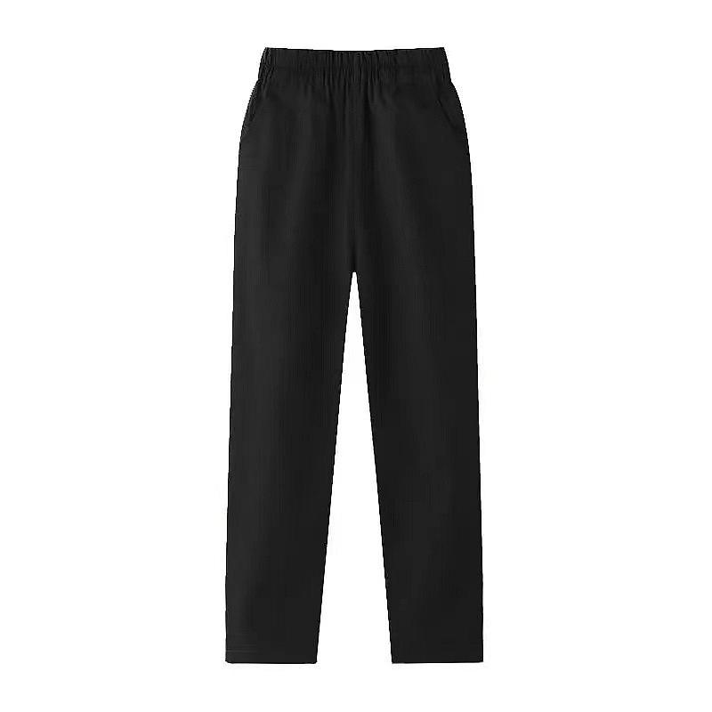 Kids' Khaki and Navy Elastic Waist Western Uniform Pants for Boys and Girls