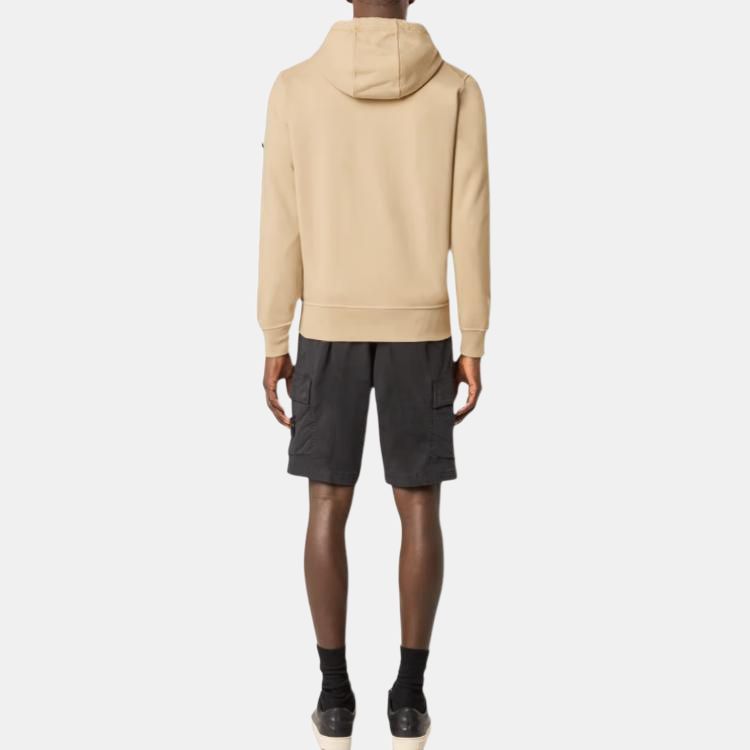 Stone Island Solid Color Hooded Zip-Up Long Sleeve Sweatshirt Unisex sweatshirt Desert K1S1561000-42S0051-V009A