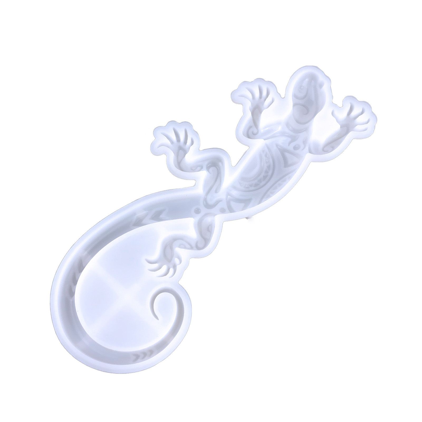 

DIY Crystal Epoxy Wall Decoration Resin Molds Hanging Ornament Gecko Silicone Mold Casting Mould білий